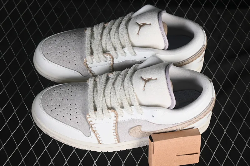 All categories Air Jordan Jordan series basketball shoes Air Jordan 1 Low Air Jordan 1 Low AJ1 Joe 1 meter white brown low-top casual sneakers HV4268-120